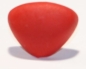 Preview: Sicherheitsnase dreieckig Soft rot Softnase mit Sicherheitsscheibe