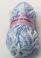 Preview: Wolle Belinda Effekt-Strickgarn 50 g 71 % Polyamid 29 % Polyester hellblau weiß