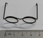 Preview: Brille ca. 4 cm schwarz ohne Gläser für Teddies oder Puppen Accessoire Requisite