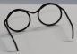 Preview: Brille ca. 4 cm schwarz ohne Gläser für Teddies oder Puppen Accessoire Requisite