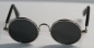 Preview: Brille Sonnenbrille 8 cm silber dunkle Gläser für Teddies oder Puppen Accessoire Requisite