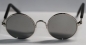 Preview: Brille Sonnenbrille 8 cm silber dunkle Gläser silbern verspiegelt für Teddies oder Puppen Accessoire Requisite