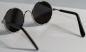 Preview: Brille Sonnenbrille 8 cm silber dunkle Gläser silbern verspiegelt für Teddies oder Puppen Accessoire Requisite