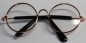 Preview: Brille 8 cm kupfer klare Gläser für Teddies oder Puppen Accessoire Requisite
