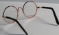 Preview: Brille 8 cm kupfer klare Gläser für Teddies oder Puppen Accessoire Requisite
