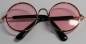 Preview: Brille Sonnenbrille 8 cm kupfer rosa Gläser für Teddies oder Puppen Accessoire Requisite