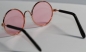 Preview: Brille Sonnenbrille 8 cm kupfer rosa Gläser für Teddies oder Puppen Accessoire Requisite