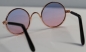 Preview: Brille Sonnenbrille 8 cm kupfer rosa-hellblau Gläser für Teddies oder Puppen Accessoire Requisite
