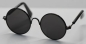 Preview: Brille Sonnenbrille 8 cm schwarz dunkle Gläser für Teddies oder Puppen Accessoire Requisite