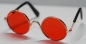Preview: Brille Sonnenbrille 8 cm kupfer orange Gläser für Teddies oder Puppen Accessoire Requisite