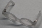 Preview: Brille 9 cm weiß Kunststoff halbtransparent klare Gläser für Teddies oder Puppen Accessoire Requisite