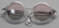 Preview: Brille Sonnenbrille 9 cm klarer Kunststoff grün-rosa Gläser für Teddies oder Puppen Accessoire Requisite
