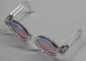 Preview: Brille Sonnenbrille 9 cm klarer Kunststoff blau-rosa Gläser für Teddies oder Puppen Accessoire Requisite