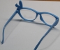 Preview: Brille 12 cm hellblau ohne Gläser aus Kunststoff für Teddies oder Puppen Accessoire Requisite