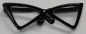 Preview: Brille 8,5 cm Kunststoff schwarz transparente Gläser für Teddies oder Puppen Accessoire Requisite