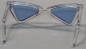 Preview: Brille 8,5 cm Kunststoff transparent hellblaue Gläser für Teddies oder Puppen Accessoire Requisite