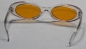 Preview: Brille 8,5 cm Kunststoff transparent orange Gläser für Teddies oder Puppen Accessoire Requisite