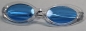 Preview: Brille 8,5 cm Kunststoff transparent hellblaue Gläser für Teddies oder Puppen Accessoire Requisite