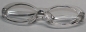Preview: Brille 8,5 cm Kunststoff transparent durchsichtige Gläser für Teddies oder Puppen Accessoire Requisite