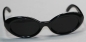 Preview: Brille 8,5 cm Kunststoff schwarz schwarze Gläser für Teddies oder Puppen Accessoire Requisite