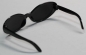 Preview: Brille 8,5 cm Kunststoff schwarz schwarze Gläser für Teddies oder Puppen Accessoire Requisite