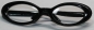 Preview: Brille 8,5 cm Kunststoff schwarz transparente Gläser für Teddies oder Puppen Accessoire Requisite