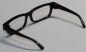 Preview: Brille 9 cm Kunststoff schwarz Gläser transparent für Teddies oder Puppen Accessoire Requisite