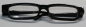 Preview: Brille 9 cm Kunststoff schwarz Gläser transparent für Teddies oder Puppen Accessoire Requisite