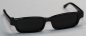 Preview: Brille 9 cm Kunststoff schwarz Gläser schwarz für Teddies oder Puppen Accessoire Requisite