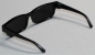 Preview: Brille 9 cm Kunststoff schwarz Gläser schwarz für Teddies oder Puppen Accessoire Requisite