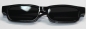 Preview: Brille 9 cm Kunststoff schwarz Gläser schwarz für Teddies oder Puppen Accessoire Requisite
