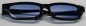 Preview: Brille 9 cm Kunststoff schwarz Gläser Farbverlauf blau für Teddies oder Puppen Accessoire Requisite