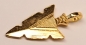 Preview: 1 Anhänger Charm Pfeilspitze aus Metall goldfarben ca. 30 mm x 15 mm