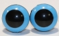Preview: 1 Paar 14 mm Sicherheitsaugen Comic Ball hellblau schwarz