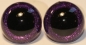 Preview: 1 Paar Sicherheitsaugen Glitter Purpur