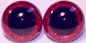 Preview: 1 Paar Sicherheitsaugen Glitter Dunkelrot