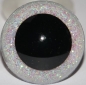 Preview: 1 Paar Sicherheitsaugen Glitter Holo irisierend Snow