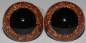 Preview: 1 Paar Sicherheitsaugen Glitter Holo irisierend Orange