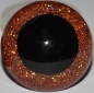 Preview: 1 Paar Sicherheitsaugen Glitter Holo irisierend Kupfer