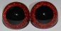 Preview: 1 Paar Sicherheitsaugen Glitter Holo irisierend Rot