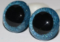 Preview: Sicherheitsaugen Glitter Holo irisierend Blau Glitzeraugen 3