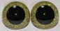 Preview: 1 Paar Sicherheitsaugen Glitter Holo irisierend Goldgelb