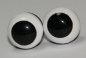 Preview: 1 Paar 12 mm Sicherheitsaugen Comic Ball weiß schwarz