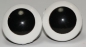 Preview: 1 Paar 22 mm Sicherheitsaugen Comic Ball weiß schwarz