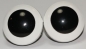 Preview: 1 Paar 24 mm Sicherheitsaugen Comic Ball weiß schwarz