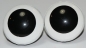 Preview: 1 Paar 27 mm Sicherheitsaugen Comic Ball weiß schwarz