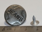 Preview: 1 Knopf aus Metall für Jeans ca. 2 cm