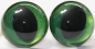Preview: 1 Paar Katzenaugen Drachenaugen Sicherheitsaugen goldgrün metallic