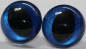 Preview: 1 Paar Katzenaugen Drachenaugen Sicherheitsaugen eisblau metallic