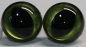 Preview: 1 Paar Katzenaugen Drachenaugen Sicherheitsaugen olivgrün metallic